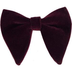 Velvet Bow Ties for Men Burdundy